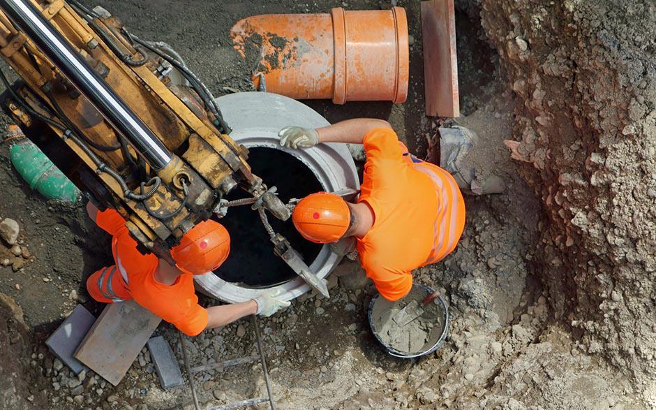 travaux assainissement Saint-Germain-Laxis
